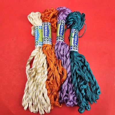 40 SK THREADNANNY EXCELLA SILKY SATIN EMBROIDERY THREADS FLOSS LOT: CREAM ++ BM - Image 1 of 2