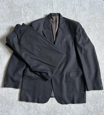 Traje Jack Victor Saks 5th Ave 2 piezas 44 pantalones 36x30 MicroDot marrón lana ¡INCREÍBLE! Foto 1 de 4