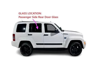Fits 2006-2011 Jeep Commander 4D SUV Passenger Side Right Rear Door Window Glass - Imagem 1 de 2