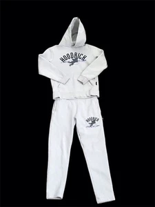 Hoodrich Mens Full tracksuit Grey Mens Size Small Angels Print - Picture 1 of 12