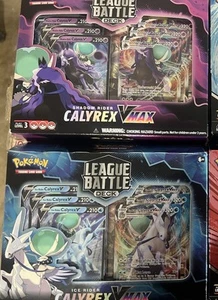 Pokemon Ice & Shadow Rider Calyrex VMAX League Battle Decks tcg 2 Sets - Picture 1 of 2