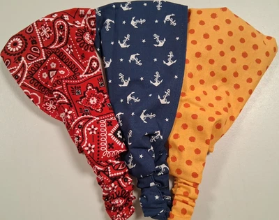 Mujer Boho, Anchas, Diademas, Paquete de 3, Lunares Naranja, Anclas, Red Country Foto 1 de 4