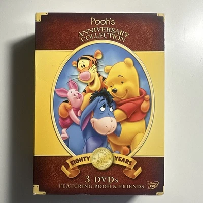 Disney Pooh’s Anniversary Collection 80 Years DVD Set (3 Discs) Winnie the Pooh - Image 1 of 4