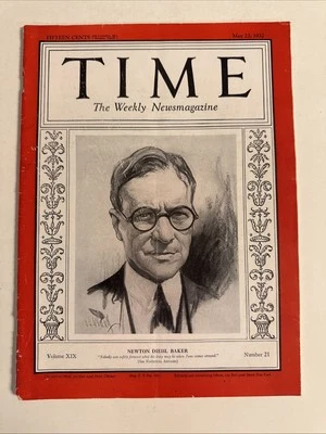 Time Magazine May 23, 1932 - Newton Diehl Baker - Image 1 of 3