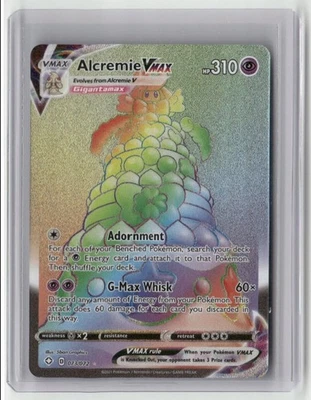 2021 Pokemon Shining Fates Rare Rainbow Holo Alcremie VMAX #073/072 - Image 1 of 2