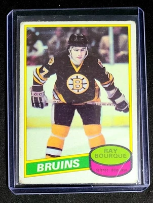 1980 O-Pee-Chee #140 RAY BOURQUE Rookie (RC) HOF Bruins  - Image 1 of 3