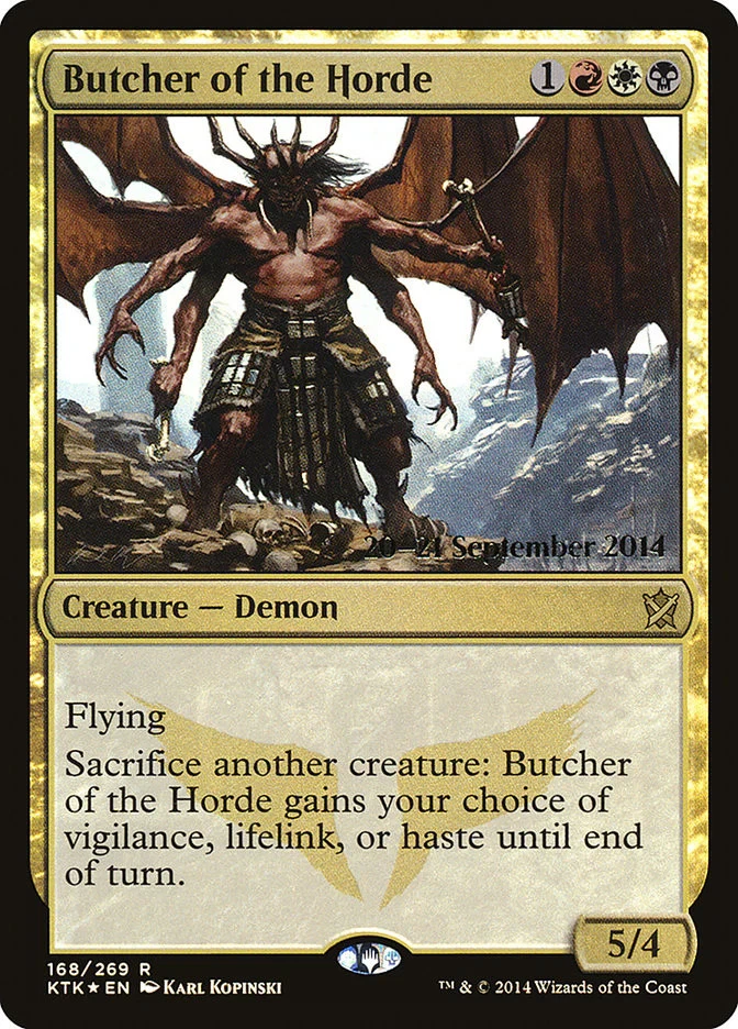 Butcher of the Horde [Khans of Tarkir Prerelease Promos] Magic MTG - Image 1 of 1