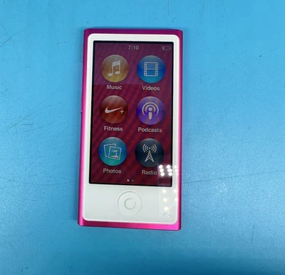APPLE iPod Nano 7th Generation 16GB A1446 MP3 Music Player, Pink - Tested - Image 1 of 4