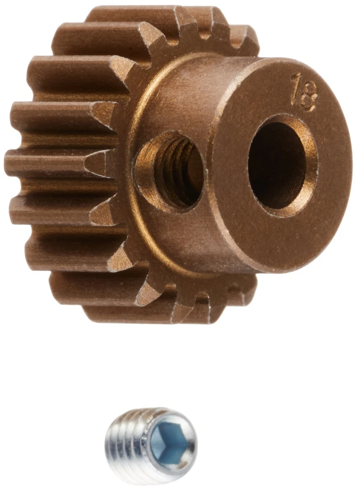 TAMIYA Hop Up Options No.1769 OP.1769 06 Hard Coat Aluminum Pinion Gear (18T) - Image 1 of 2
