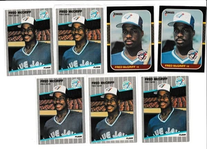 (12) 1987-1995 FRED McGRIFF Lot Atlanta Braves Cubs Blue Jays Dodgers - Bild 1 von 4