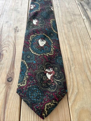 Corbata de cachemira multicolor Looney Tunes Mania 1993 de colección Foto 1 de 4