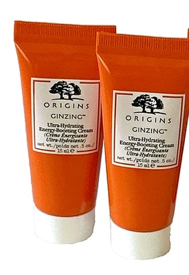 Origins GinZing Crema Ultra Hidratante Potenciadora de Energía ~ Viaje 0.5oz 15ml x2 Foto 1 de 3