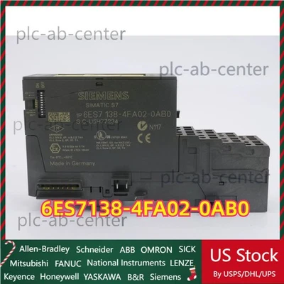 New Siemens 6ES7 138-4FA02-0AB0 6ES7138-4FA02-0AB0 DP ELECTRON MODULE FOR ET200S - Image 1 of 4