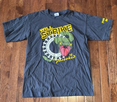 Camiseta Union Snake Vintage Años 90 Para Hombre M If Provoked I Will Strike Hecha en EE. UU. Foto 1 de 4