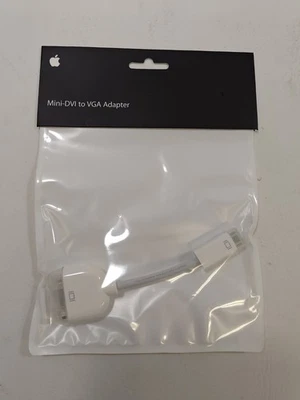 Genuine Apple Mini-DVI To VGA Adapter for Apple Mac Monitor Projector M9320G/A - Image 1 of 2