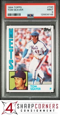 1984 TOPPS #740 TOM SEAVER METS HOF PSA 9 - Image 1 of 3