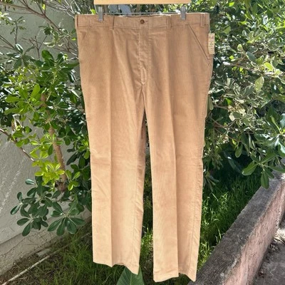 Pantalones de pana plisados Levi’s vintage años 70 41x32 hechos en EE. UU. NUEVOS Foto 1 de 4