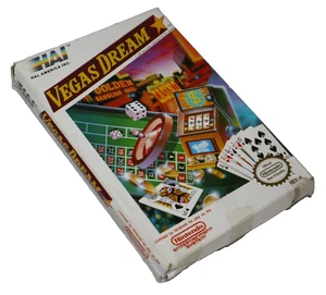 VEGAS DREAM COMPLETE W/ POSTER (NINTENDO ENTERTAINMENT SYSTEM, 1985) NES HAL - Picture 1 of 9