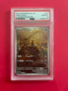 PSA 10 2023 Pokemon Pal-EN Sandygast Illustration Rare #214 GEM MINT Slab - Bild 1 von 2