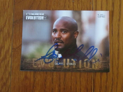 Seth Gilliam Autographed Hand Signed Card Walking Dead Father Gabriel Cover