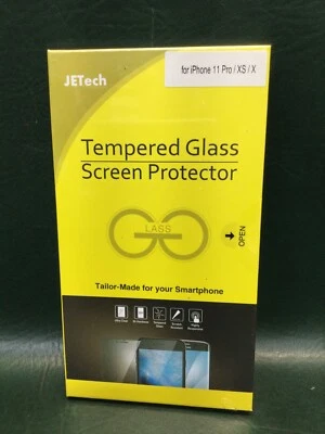 NEW JETech Tempered Glass Screen Protector for iPhone 11 Pro/XS/X 2-Pack - Image 1 of 3
