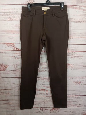 Michael Kors Pants Women’s 2 Tapered Leg Skinny Stretch Brown  - Image 1 of 4