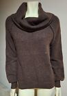Free People Brown Echo Beach Cowlneck/Off Shoulder Pullover Sweater XS $128