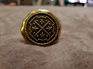 VINTAGE DEKORATIVER GOLDKNOPF - NEW OLD STOCK  - Bild 1 von 4