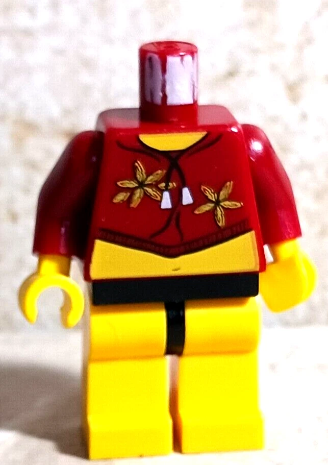 LEGO Flower Cropped Shirt Swim Suit Bottoms Black Bikini Torso Jacket Legs - Image 1 of 1