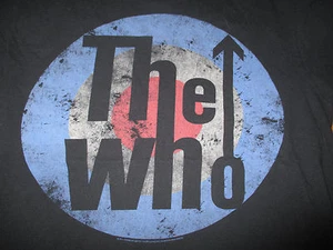 Retro The WHO (LG) T-Shirt BLACK Roger Daltrey Pete Townshend - Picture 1 of 2