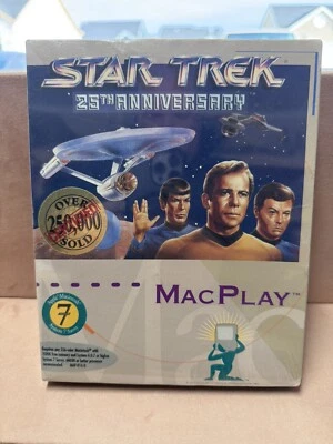 Star Trek 25th Anniversary (Mac CD) New US Retail Store Big Boxed Edition Sealed - Image 1 of 2