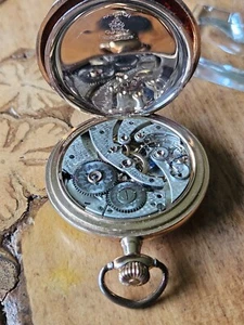 Antike Hamilton Taschenuhr, 19 Steine, gr. 900, 1915, vergoldetes Hamilton Case - Bild 1 von 17
