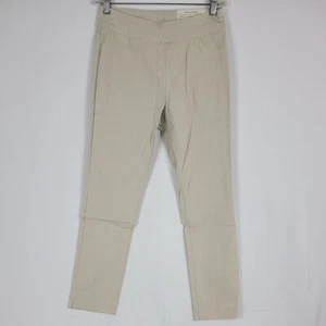 NEW SOFT SURROUNDINGS Women's Super Stretch Pant Straight Leg Salt/Khaki PXS - Picture 1 of 7
