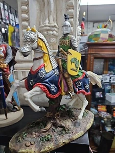 10" Ritter des Rittertums Sammlerstück Mittelalter Ritter zu Pferd Figur Pferd - Bild 1 von 11