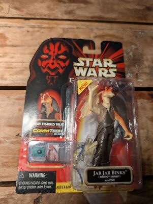 Hasbro Star Wars Jar Jar Binks Comm Tech Chip Episode 1 1999 NEU OVP 84252 - Bild 1 von 3