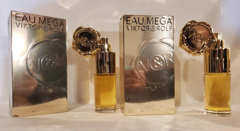 2 бутылки VICTOR & ROLF *EAU MEGA* духи 1,7 унц 50 мл ОЧЕНЬ РЕДКИЕ! * Бесплатная доставка * - Изображение 1 из 1