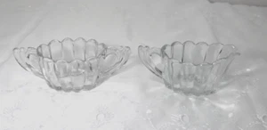 VINTAGE HEISEY GLASS SUGAR BOWL AND CREAMER--MILK PITCHER RIBBED DESIGN - Picture 1 of 15