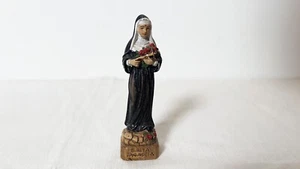Statue of Saint Rita of Cascia H 10.5 cm Saint Figure Nun - Made in Italy! - Picture 1 of 4