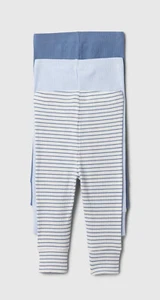 BABY GAP FIRST FAVORITES 3-PACK RIBBED LEGGINGS SIZE 6-12 MONTHS BLUE NEW W/TAGS - Picture 1 of 1