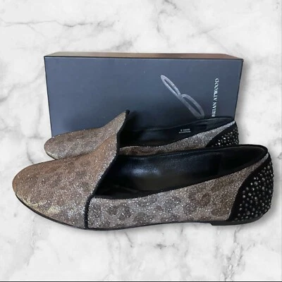 B Brian Atwood Leopardo Brillo Pisos, EE. UU. Mujer’s 8.5 Foto 1 de 4