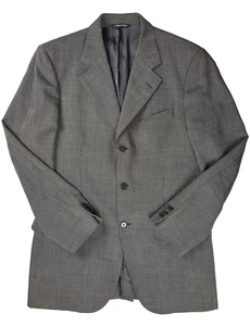 Sport Jacket Size 48 Long Gray 3 Button Marlene Italy Super 100 Gentleman - Picture 1 of 17