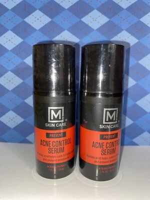 Suero M Skin Care Prevent Acne Control para hombres ácido azelaico 1 fl oz paquete de 2 Foto 1 de 2