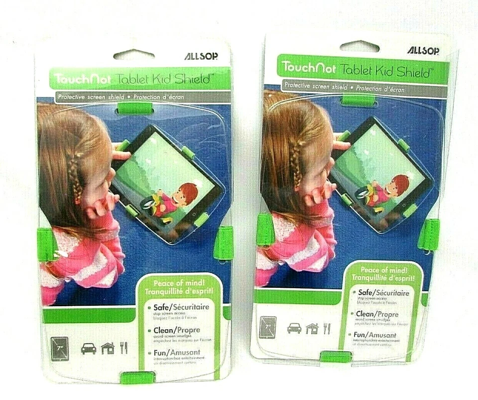 Allsop Touch Not Tablet Kid Shield Protective Screen w/ Secure Tabs Lot of 2  - Image 1 of 3