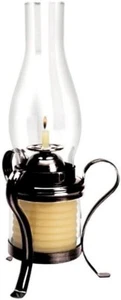 Candle by the Hour 40-Hour Hurricane Lantern, Black, Eco-Friendly Natural Beeswa - Picture 1 of 3