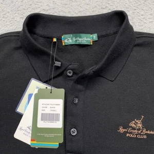 Royal County Berkshire Pullover Mens 3XL 1/4 Button Collar Black XXXL NEW Jiong - Picture 1 of 17
