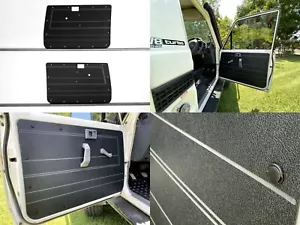 Black ABS Waterproof Door Card- Fit Toyota Landcruiser 70 Series 84-24 Manual x2 - Picture 1 of 11