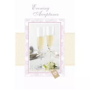 Wedding Acceptance Card - Champagne - Evening Acceptance - 59162 - Picture 1 of 1