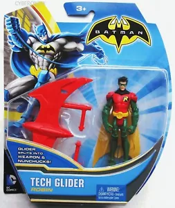 Figura de acción Batman Robin Tech Glider 2013 arma Nunchucks nueva en paquete - Imagen 1 de 2