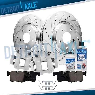 Front Drilled Rotors Pads Calipers Bracket for BMW 328i 330i 320i 230i 428i 430i - Image 1 of 4