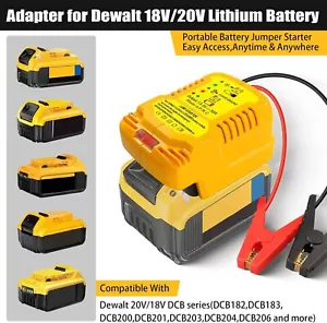 30A Jump Starter 11AWG Jumper Cables Charger Adapter for Dewalt 18V 20V Battery - Picture 1 of 9
